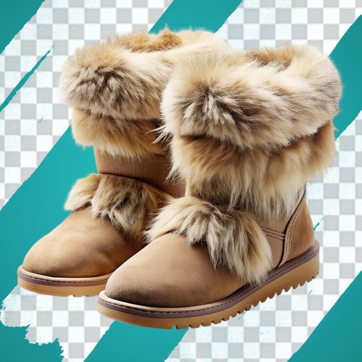 PSD hermosas botas de pelo