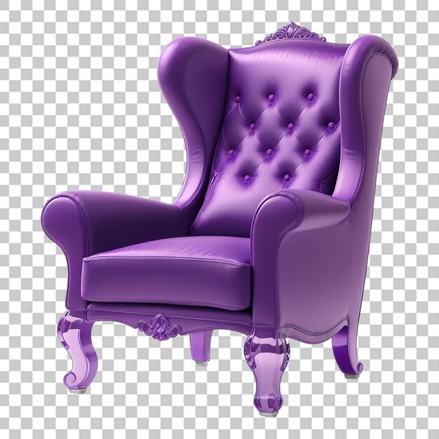 PSD hermosas sillas de color para los brazos aisladas con fondo transparente
