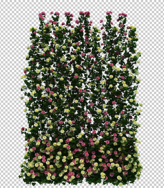 Hermoso árbol de cepillo de render 3d aislado