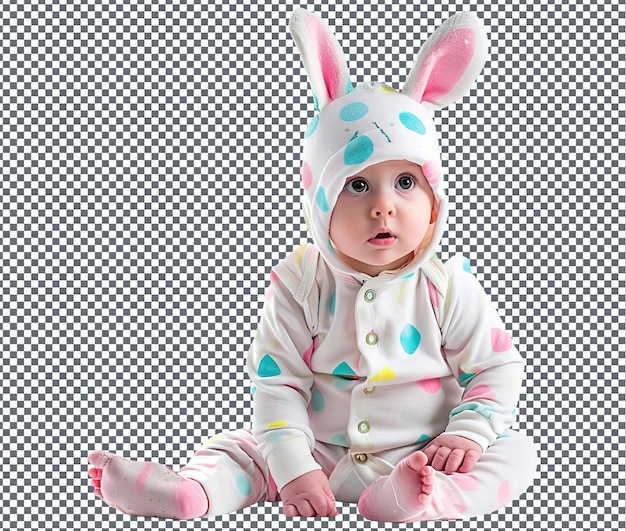 PSD el hermoso bebé onesie aislado en un fondo transparente