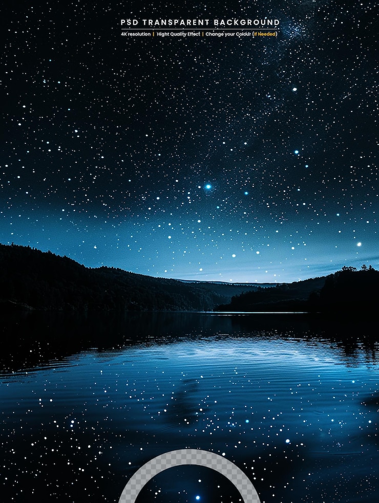 PSD hermoso cielo estrellado espacio de fondo