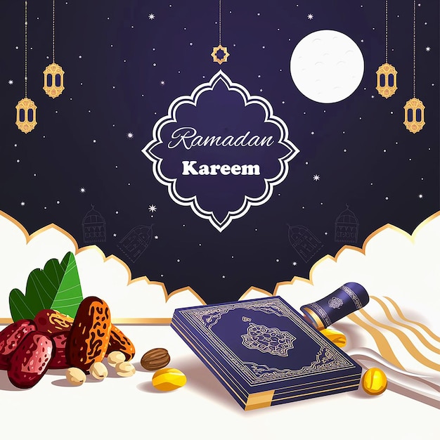 Hermoso fondo de ramadán kareem