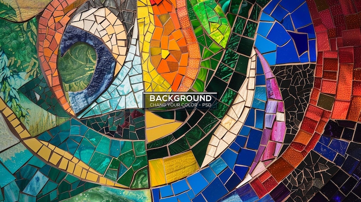 PSD un hermoso patrón de mosaico