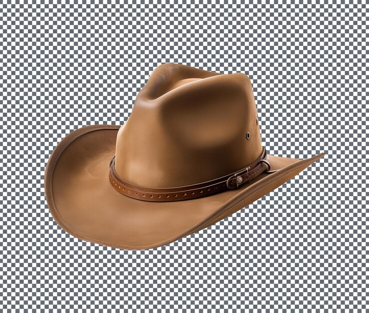 PSD hermoso sombrero occidental de halloween aislado sobre un fondo transparente