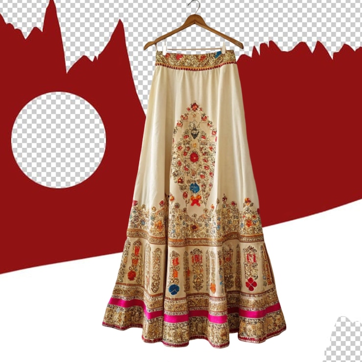 PSD hermoso vestido gharara