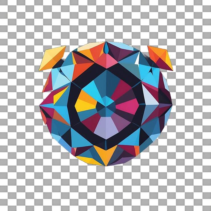 PSD hermosos diamantes de lujo aislados sobre un fondo transparente