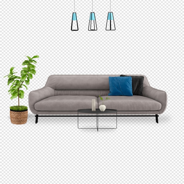 Hermosos diseños interiores en renderización 3D