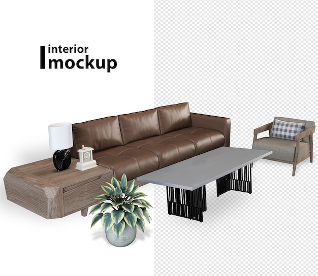 Hermosos diseños interiores en renderización 3D