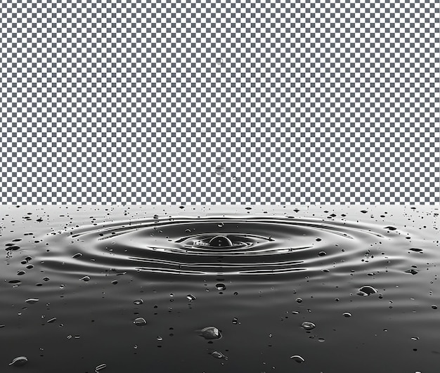 Hermosos efectos de lluvia animados aislados en un fondo transparente