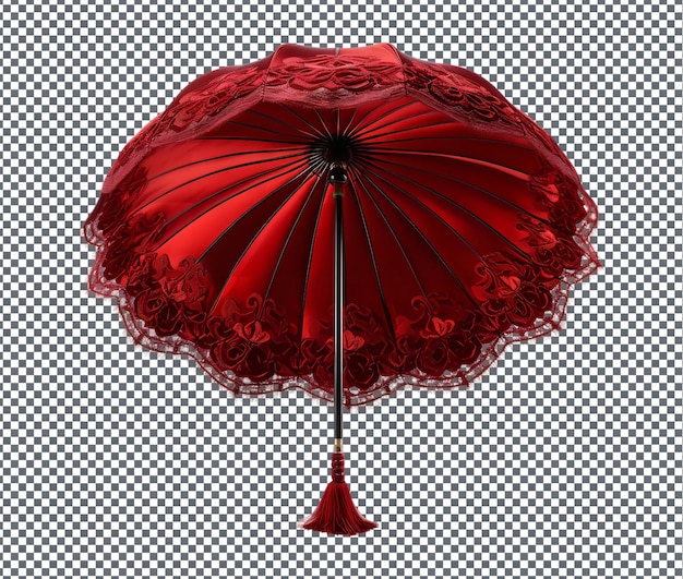 PSD hermosos paraguas de novia aislados sobre un fondo transparente