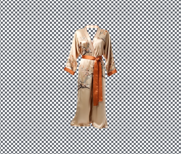 Hermosos pijama de seda oriental aislados sobre un fondo transparente