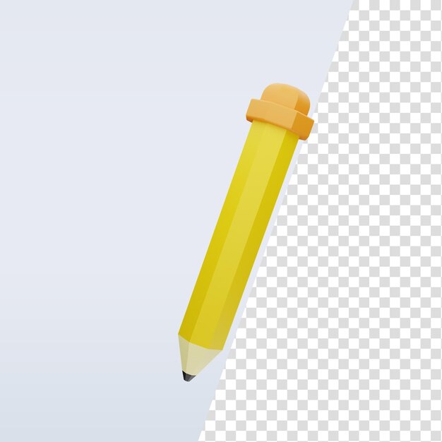herramienta de pluma de icono 3d