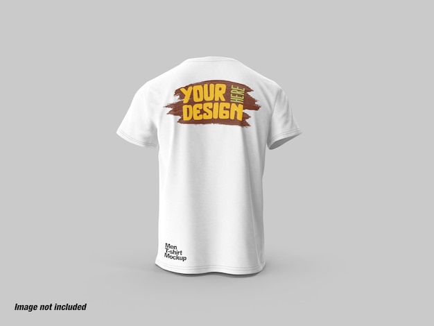 Herren t-shirt rückansicht mockup