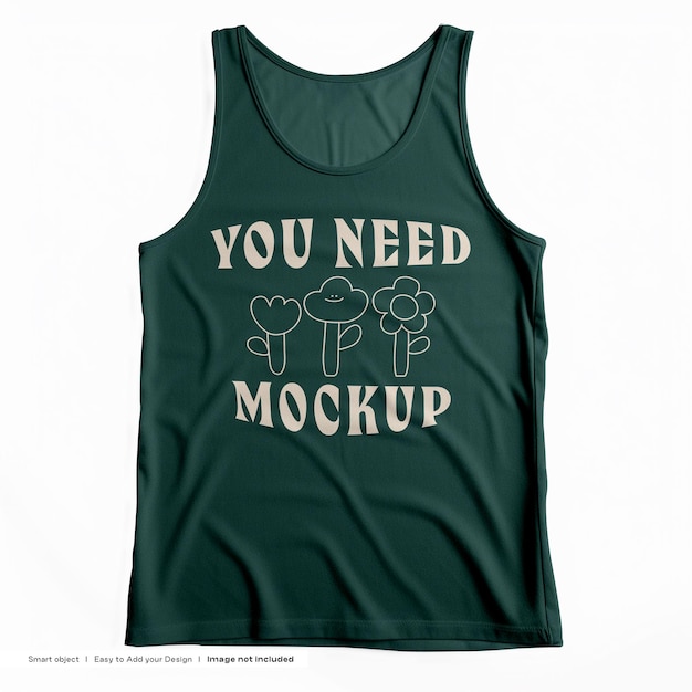 PSD herren tanktop mockup