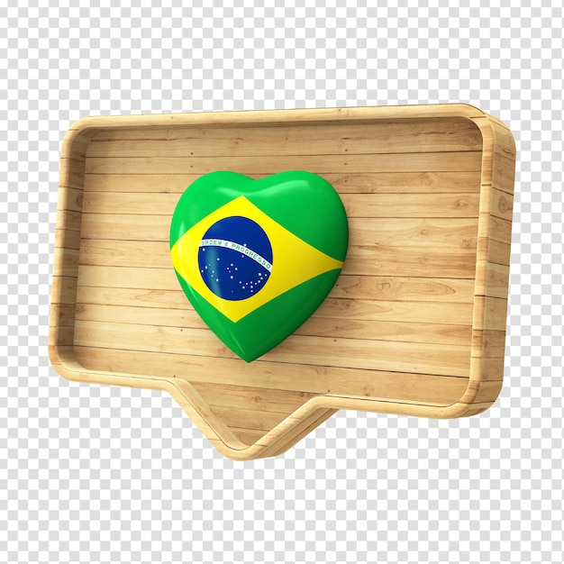 Herz 3d brasilien 3d