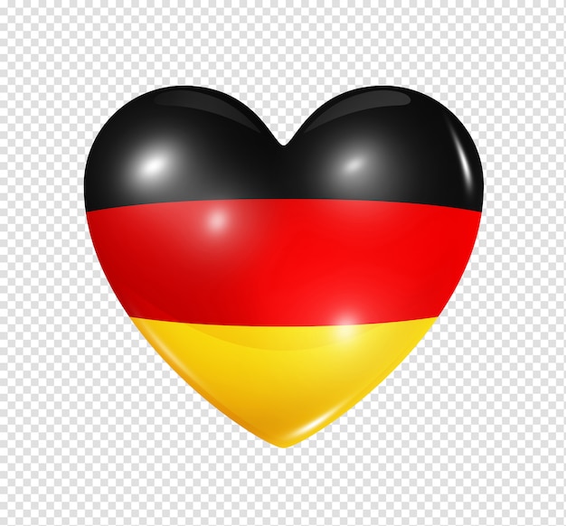 Herz mit Deutschlandflagge