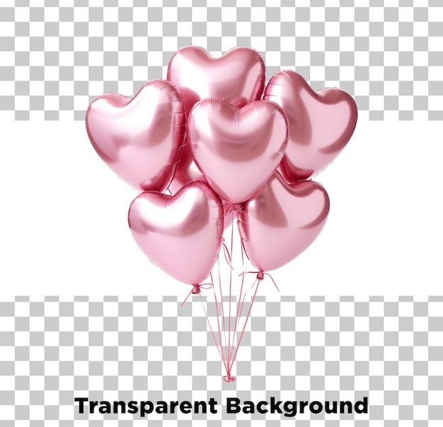Herzballons schwimmen
