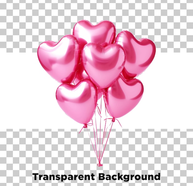 Herzballons schwimmen
