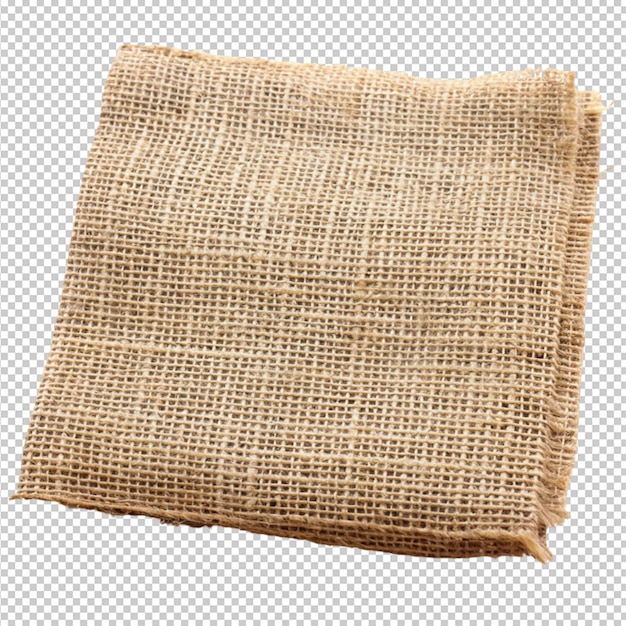 PSD hessian de burlap ou sacking em fundo transparente