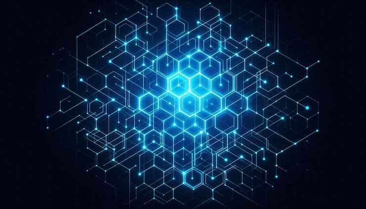 PSD hex-hintergründe für die vernetzung
