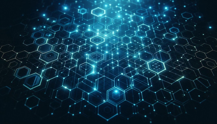 PSD hex-hintergründe für die vernetzung
