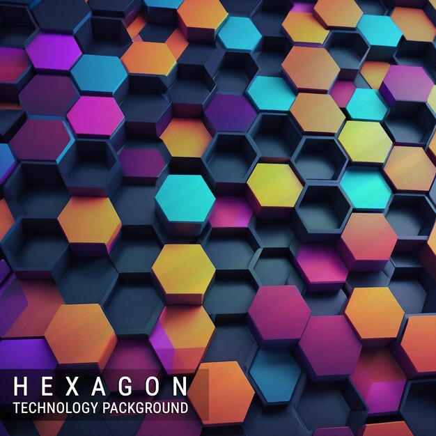 PSD hexagonal abstract kground desi