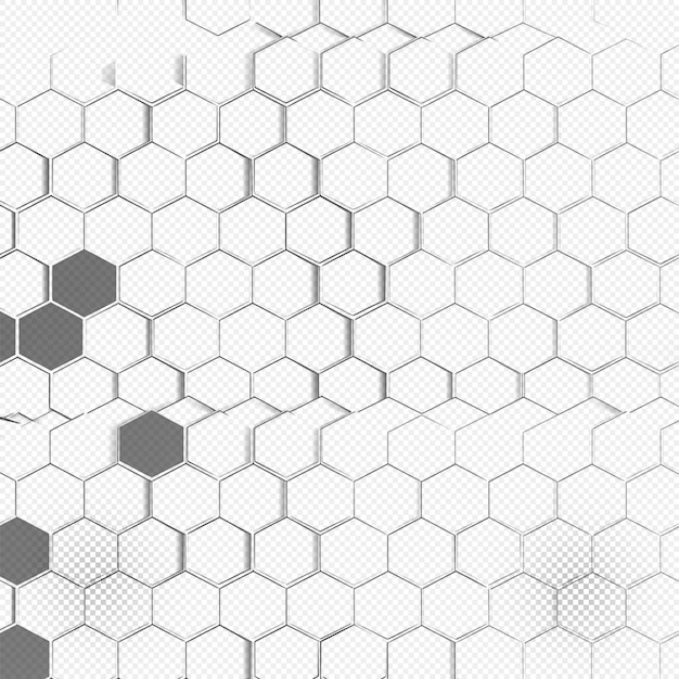 PSD hexagonalen rahmen-effekt abstrakter transparenter hintergrund