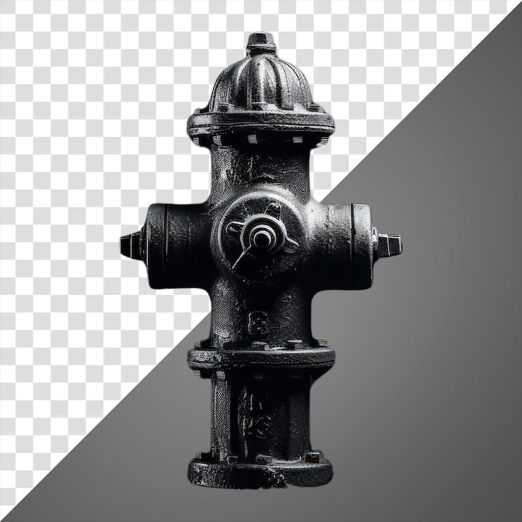 PSD hidrante de seguridad de arquitectura de png de metal