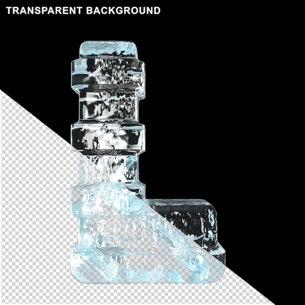 PSD hielo letra l