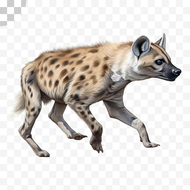 PSD hienas acuarela ilustración png transparente