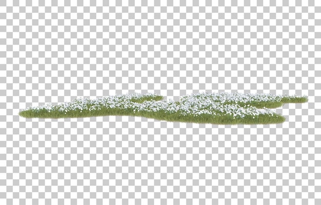 Hierba sobre fondo transparente. Representación 3d - ilustración