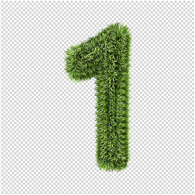 La hierba verde es el número 3d.