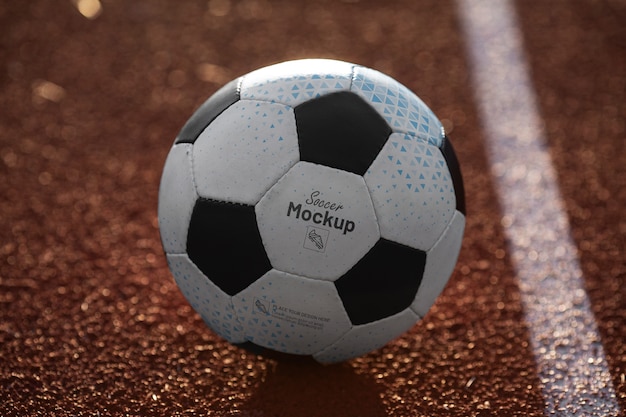 High Angle Outdoor-Fußball-Session