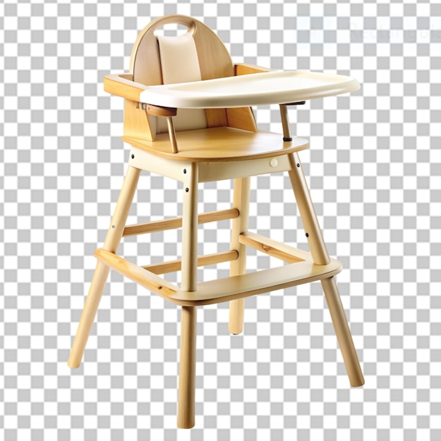 PSD high chair for later stages on transparent background