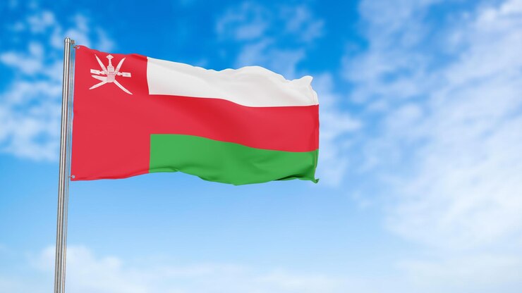 PSD high quality national flag of oman editable psd image