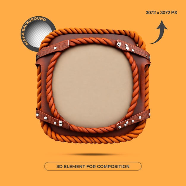 high quality text base 3d element for composition