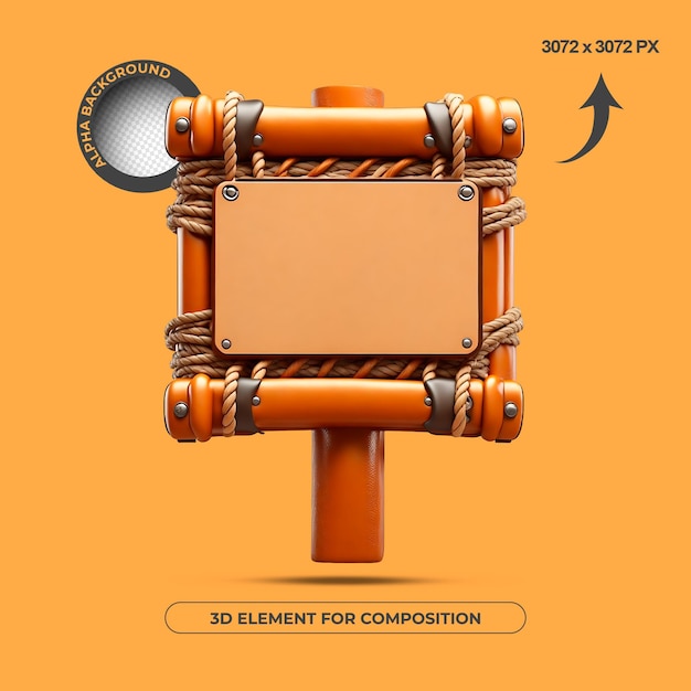 HIGH QUALITY TEXT BASE 3D ELEMENT FOR COMPOSITION