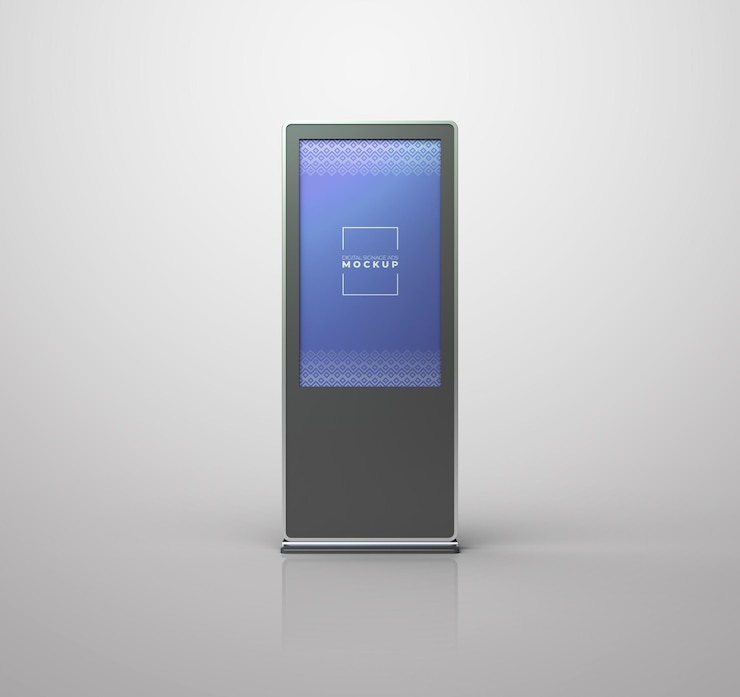 PSD high resolution digital signage ads psd mockup with editable layers