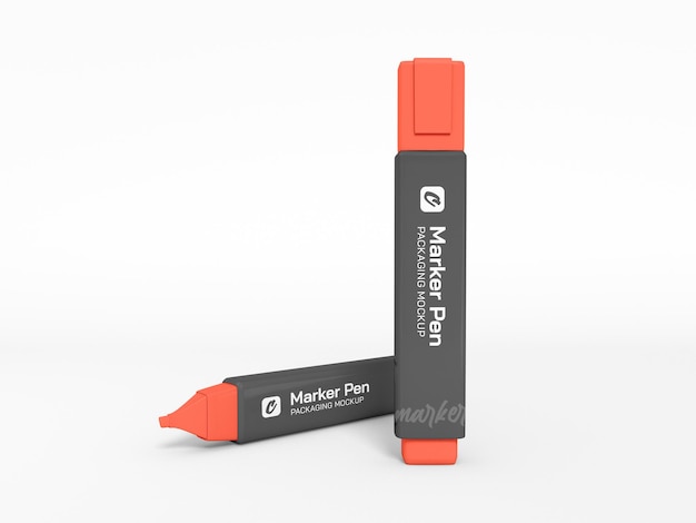 Highlighter Correction Marker Pen Mockup