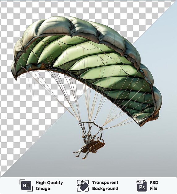 Highquality psd transparente fotográfico realista kite surfer_s kite volando