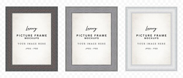 PSD highresolution vintage light amp dark wood frame mockup pack 2 (ensayo de marco de madera oscura de alta resolución)