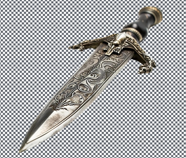 Hilfreicher Vorpal-Dagger isoliert auf durchsichtigem Hintergrund