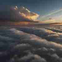 PSD himmel- und wolkenlandschaft