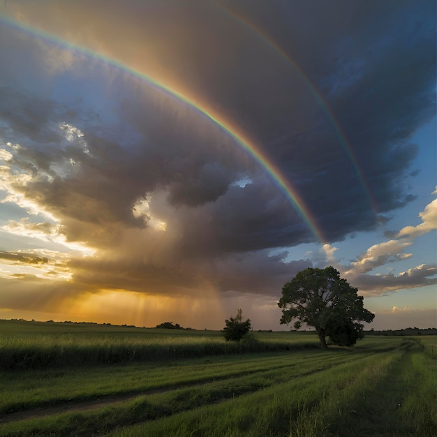 Himmel- und wolkenlandschaft