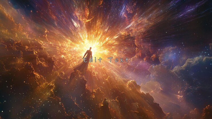 PSD himmlisches wesen inmitten einer kosmischen explosion