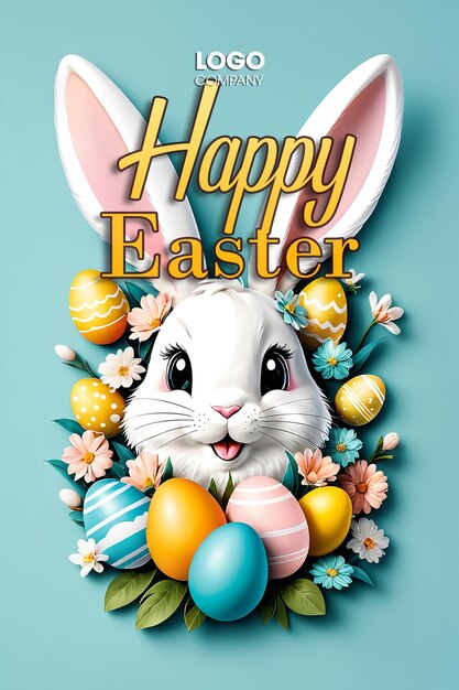 Hintergrund der easter bunny-illustration