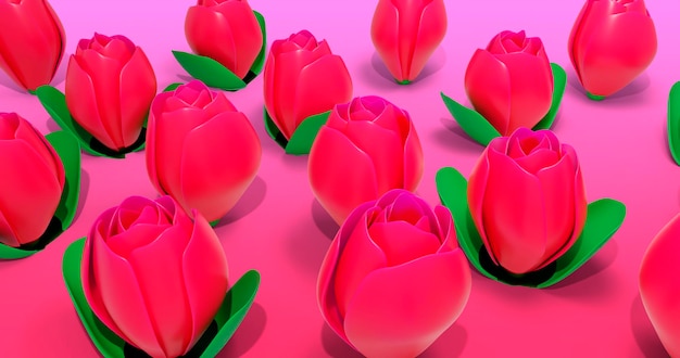 Hintergrund der Tulpen