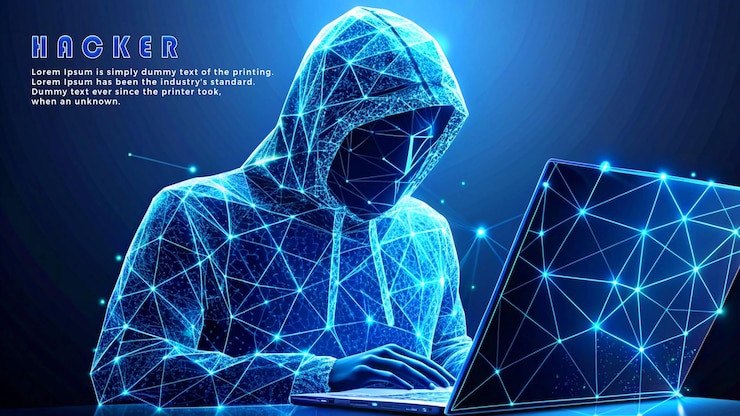 PSD hintergrund des entwurfs der zielseite für cyberangriffe
