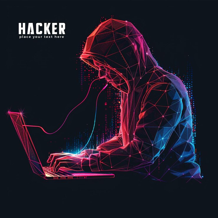 PSD hintergrund des hacker-konzept-templates für die technologie