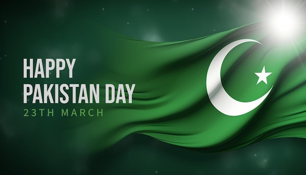 Hintergrund des happy pakistan day